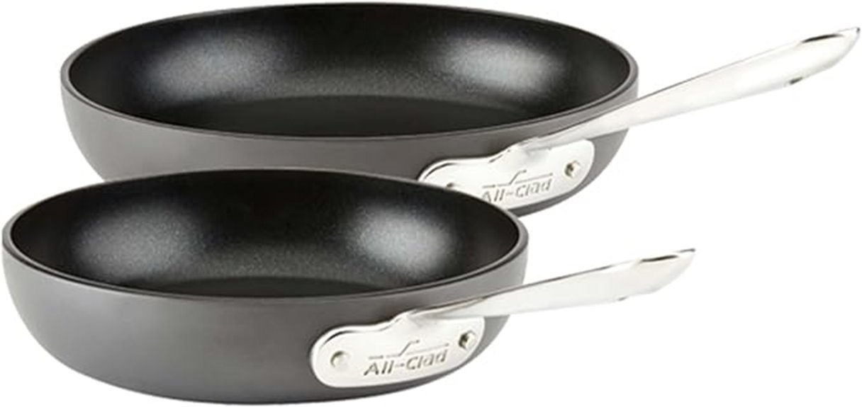 all clad non stick fry pan set