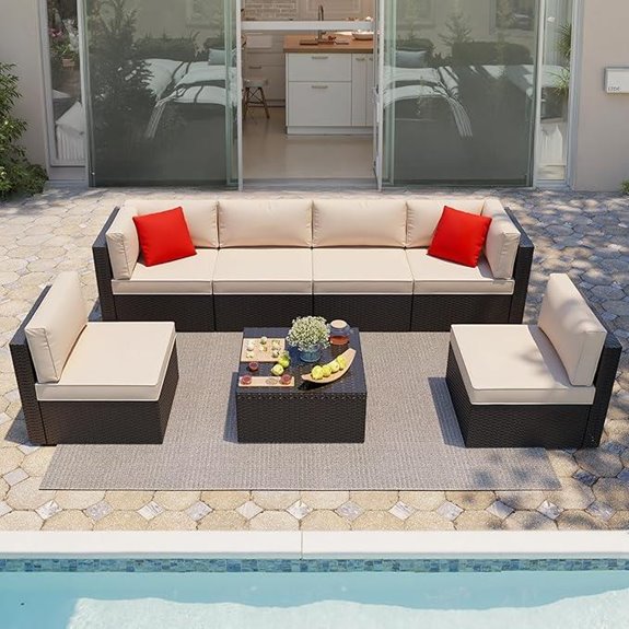 Shintenchi 7-Piece All-Weather Patio Furniture Set