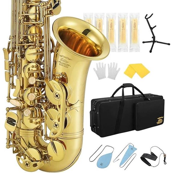 Eastar Alto Saxophone Kit with Case and Accessories