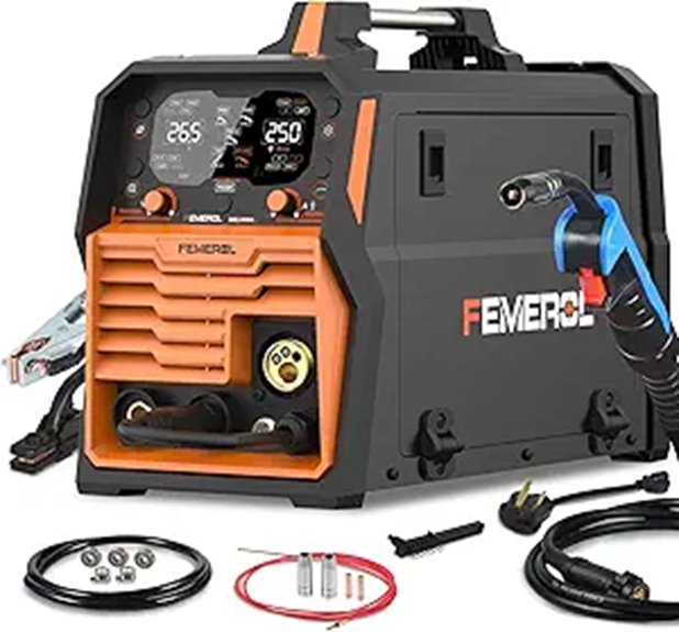 250A Aluminum Multi-Process MIG Welder with LED Display