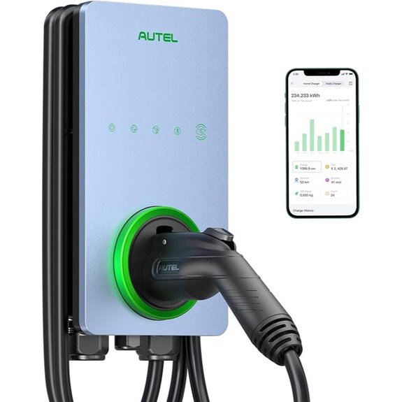 Autel Smart EV Charger 50Amp Wi-Fi 25-Foot Cable
