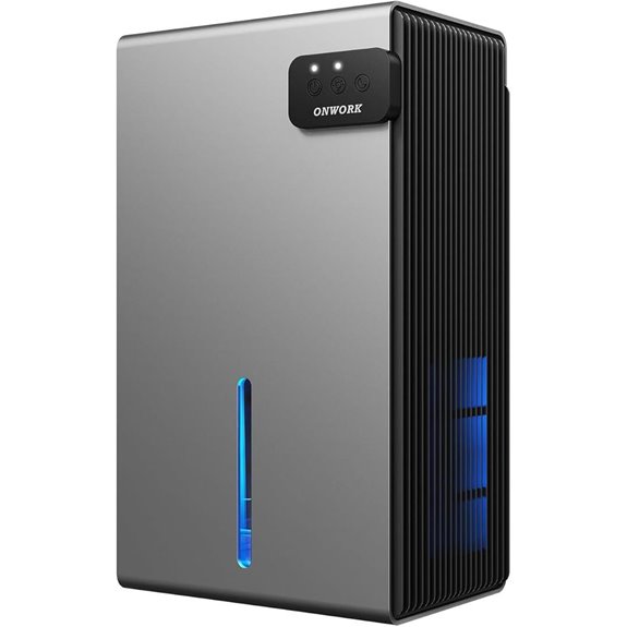 Dehumidifier 95 OZ Auto Shut Off 7 Colors LED