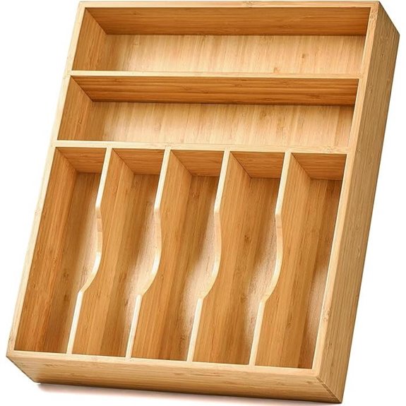 bamboo drawer organizer