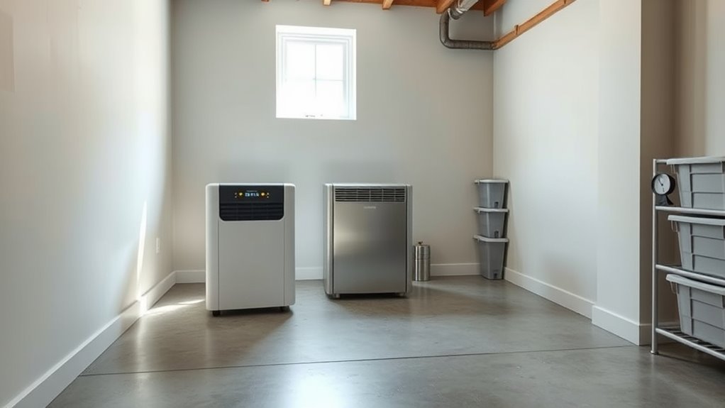 basement dehumidifier selection factors