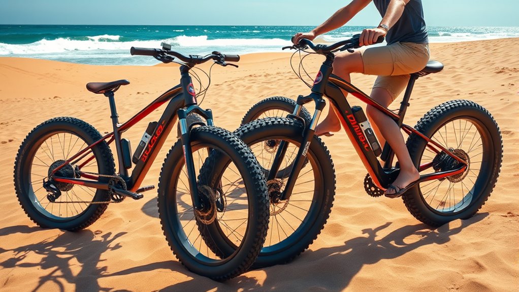 beach ready fat tire e bikes
