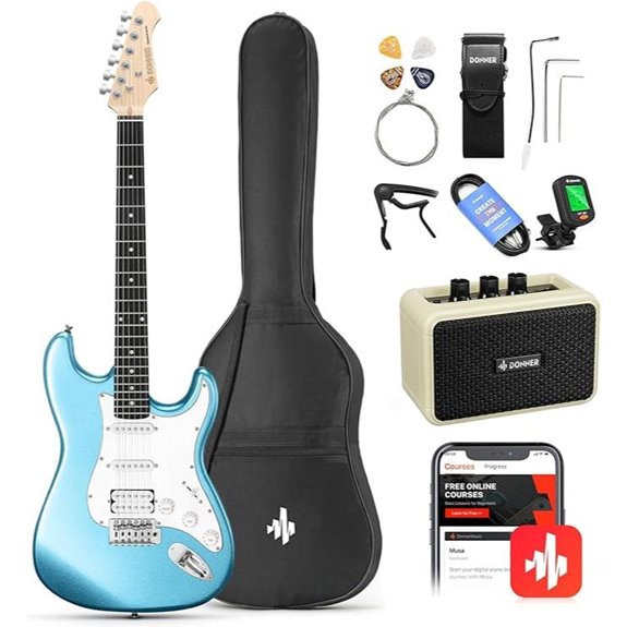 Donner 39 Electric Guitar Beginner Kit with Accessories