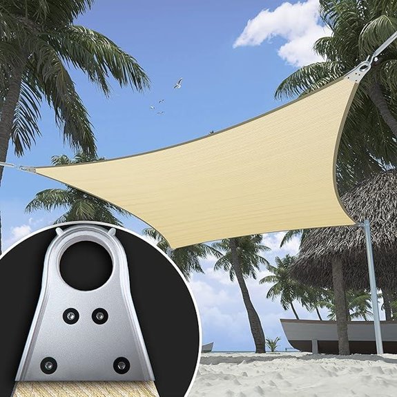 ShadeMart 16x20 Beige Sun Shade Sail UV Blocker