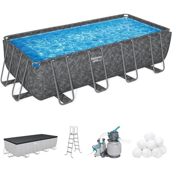 Bestway APX 365 Rectangular Above Ground Pool Set