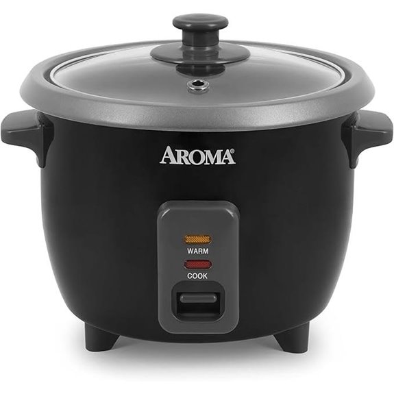 Aroma 1.5QT Rice & Grain Cooker Black