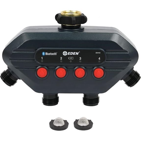 Eden 4-Zone Bluetooth Water Timer with Stainless Steel