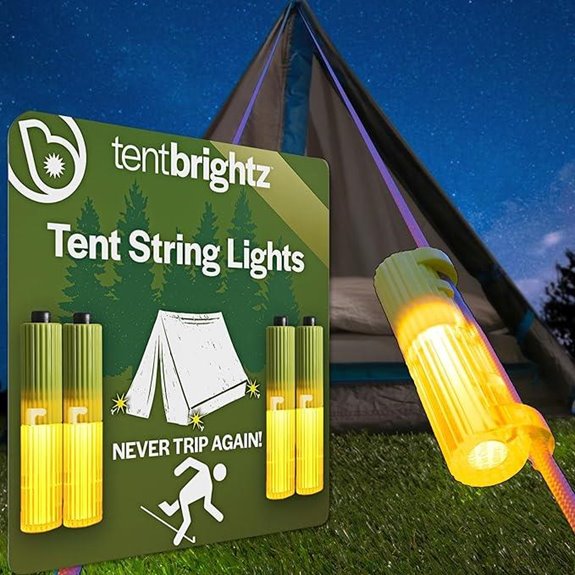 Brightz LED Tent String Lights for Campsite Safety