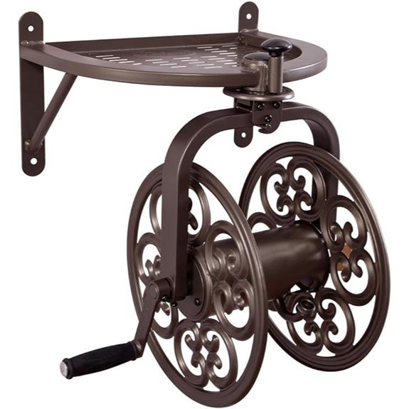 Liberty Garden 710 Rotating Garden Hose Reel Bronze