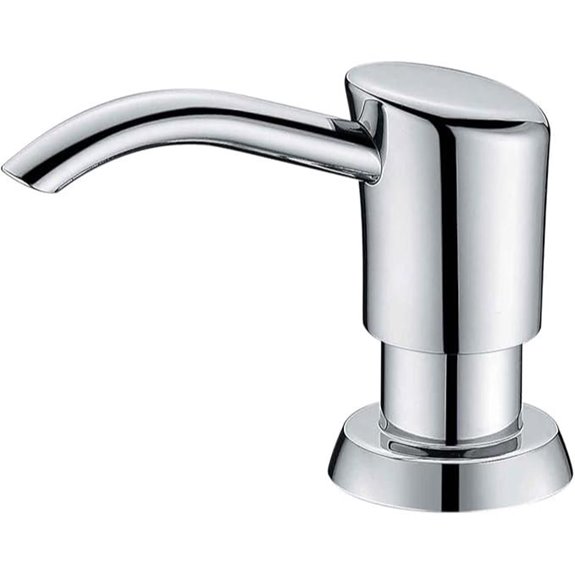 GAGALIFE Built-In Sink Soap Dispenser with Large Bottle