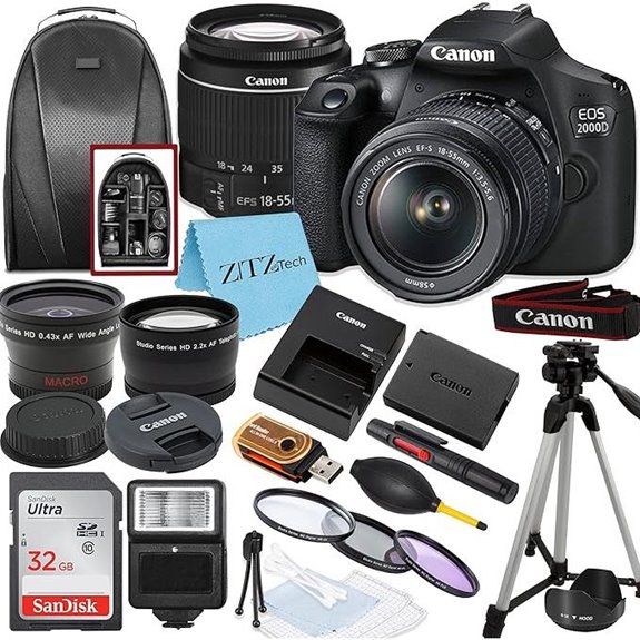 Canon EOS 2000D DSLR Camera Bundle with Accessories