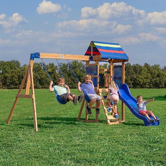 Backyard Discovery Bay Pointe Cedar Playset