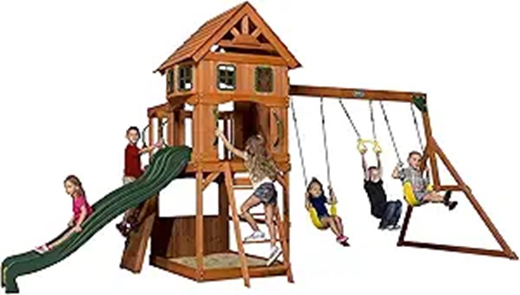 Backyard Discovery Atlantis Cedar Wood Swing Set