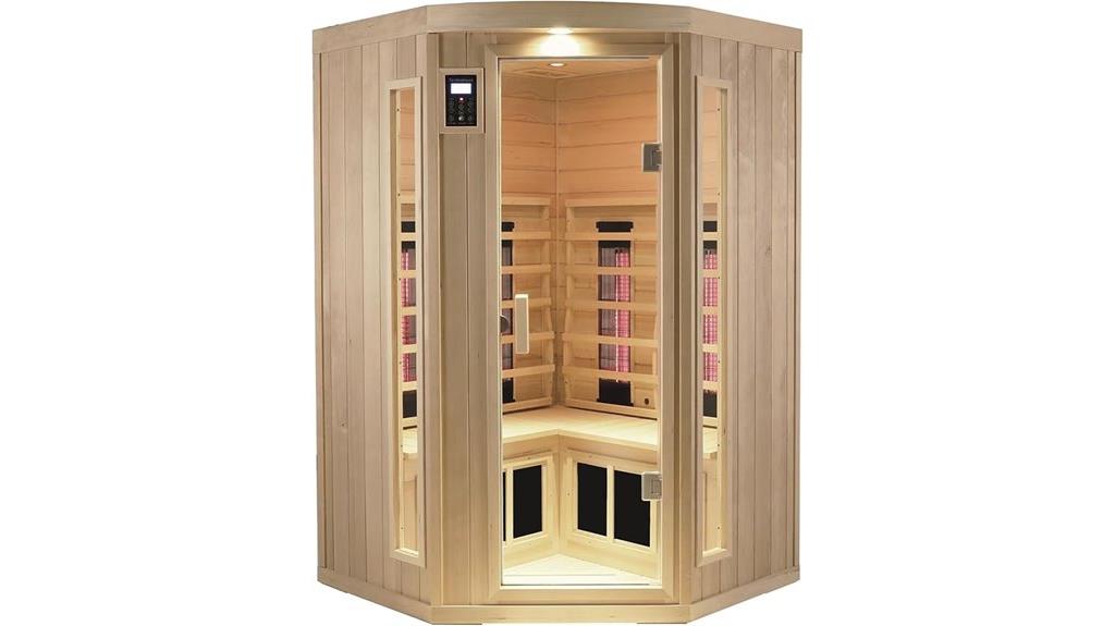 ceramic infrared sauna for two