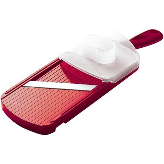 Kyocera Advanced Ceramic Double-edged Mandolin Slicer With Guard Red