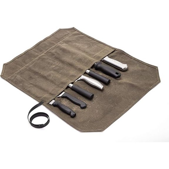 HERSENT Chef’s Knife Roll Case with Canvas Holder