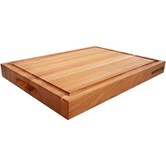 Medium Cherry Wood Cutting Board with Juice Groove