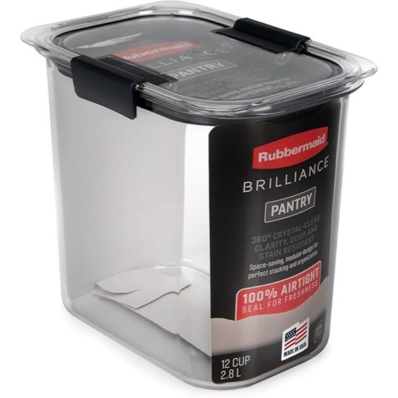 Rubbermaid Brilliance 12-Cup Airtight Food Storage Container