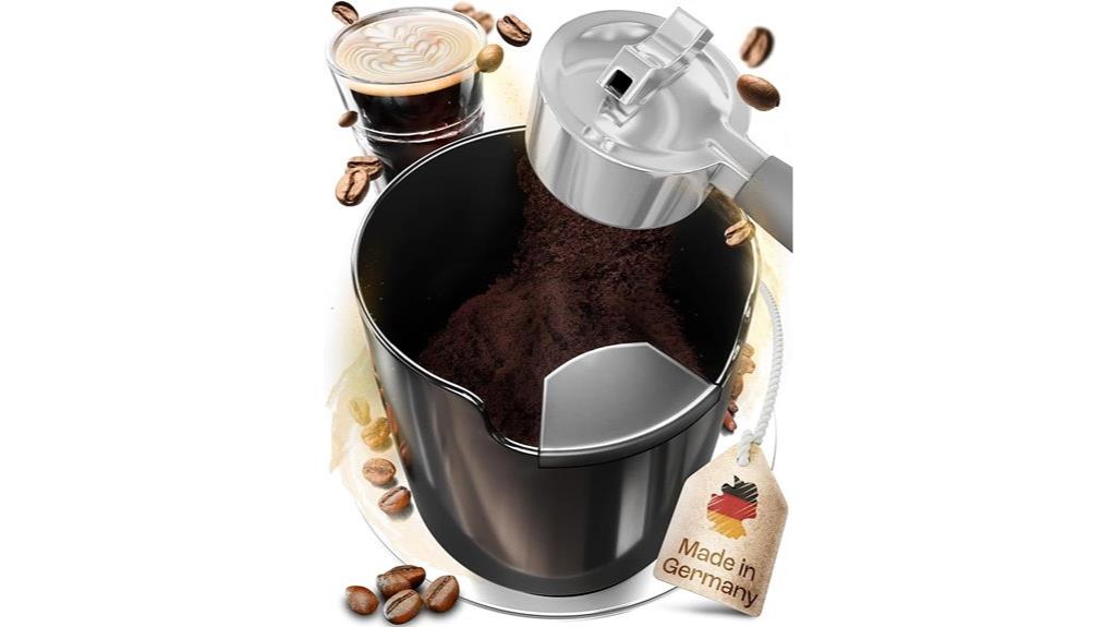coffee grounds collection container