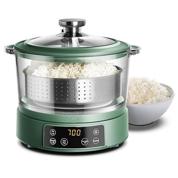 COOK WITH COLOR 3L Glass Rice Cooker