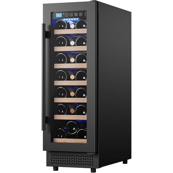 12-Inch Wine Cooler 21-Bottle Double Glass Door