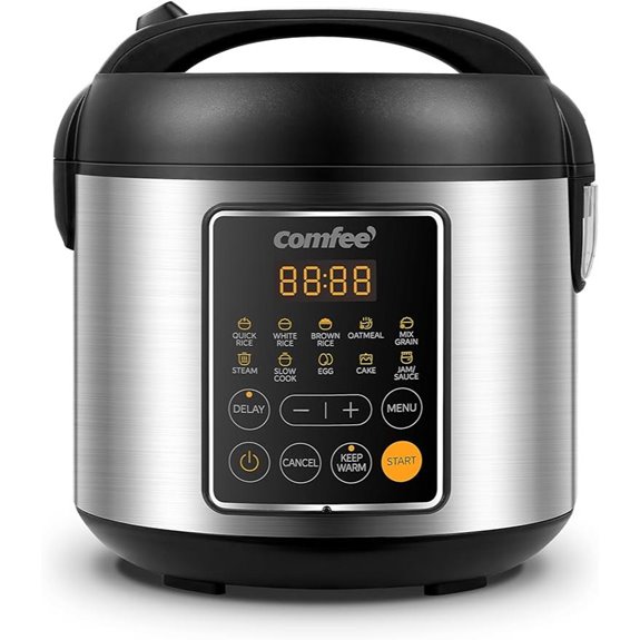 COMFEE 2 Qt Rice Cooker with 10 Presets