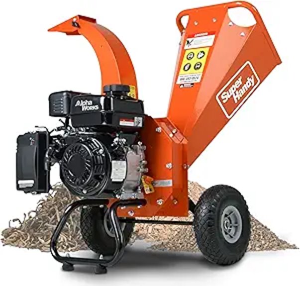 SuperHandy Mini Wood Chipper Shredder (7HP Compact)