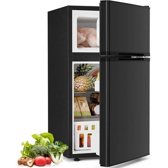 Antarctic Star 3.2 Cu.Ft. Compact Mini Fridge Black