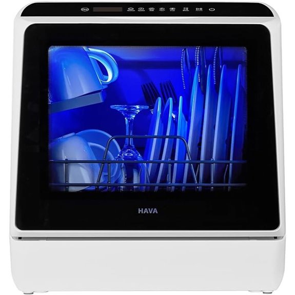 HAVA Countertop Dishwasher with 6 Programs and Air-Dry