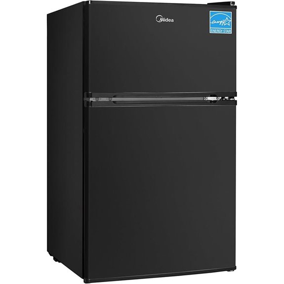 Midea Double Door Mini Fridge with Freezer
