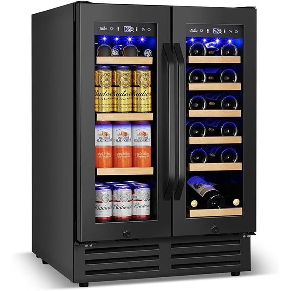 24-Inch Beverage Cooler with Glass Door and Lock