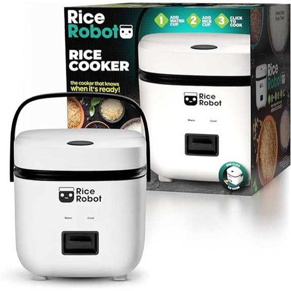 Rice Robot Personal Rice Cooker with Steamer and Accessories