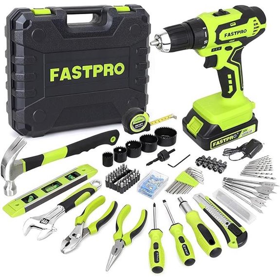 FASTPRO 177-Piece 20V Lithium-ion Drill & Tool Set