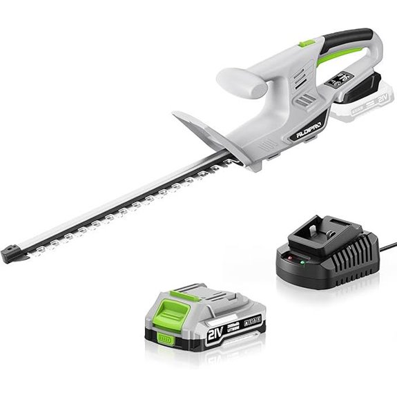 Cordless 18-Inch Hedge Trimmer with Battery and Charger