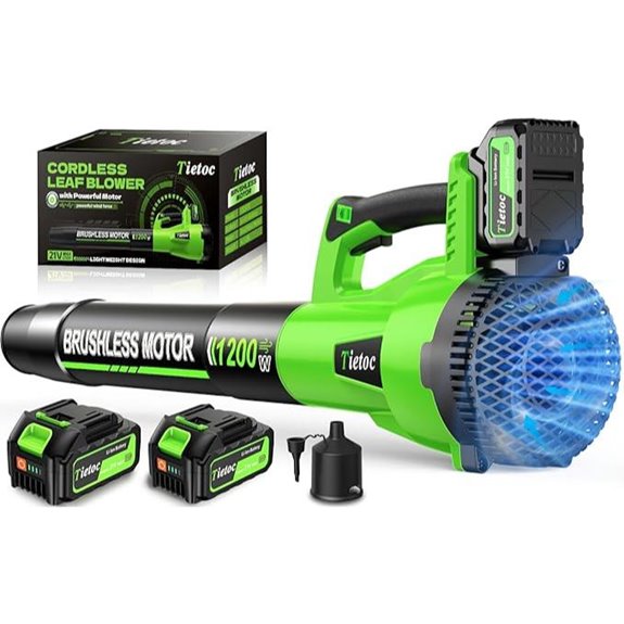 Tietoc Cordless Leaf Blower with 2 Batteries