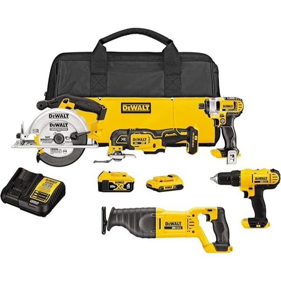 DEWALT 5-Tool Cordless Power Tool Kit with Batteries