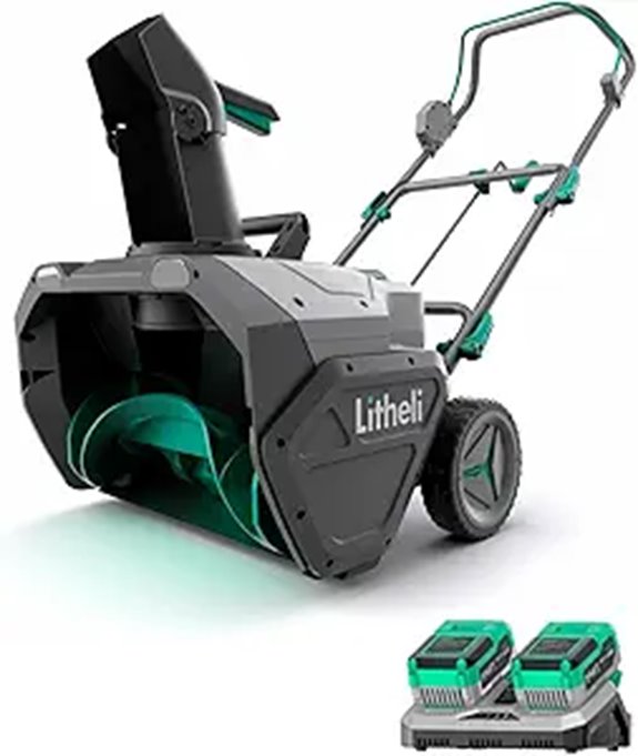 Litheli 20V Cordless Snow Blower with Battery