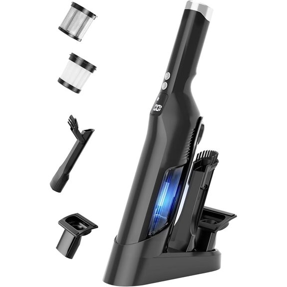 Cordless Handheld Vacuum with Charging Dock and Brushless Motor