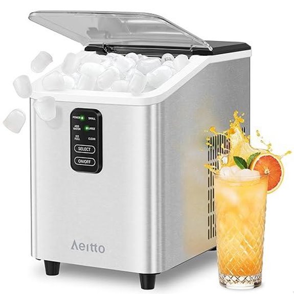 Aeitto Countertop Ice Maker with 26lbs Daily Capacity
