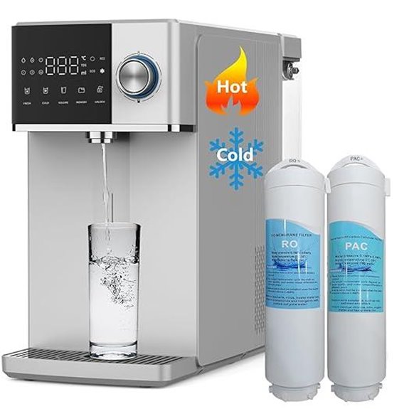Countertop Reverse Osmosis Water Dispenser with Temperature Control