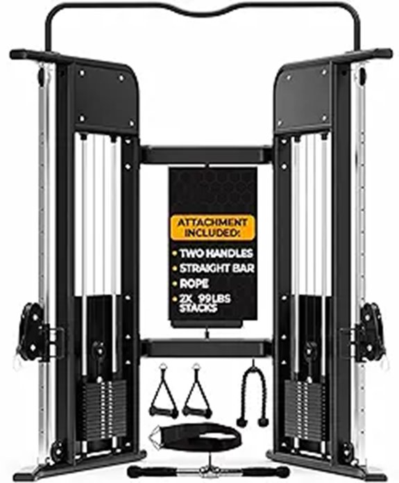 Adjustable Functional Trainer Cable Machine for Home Gym