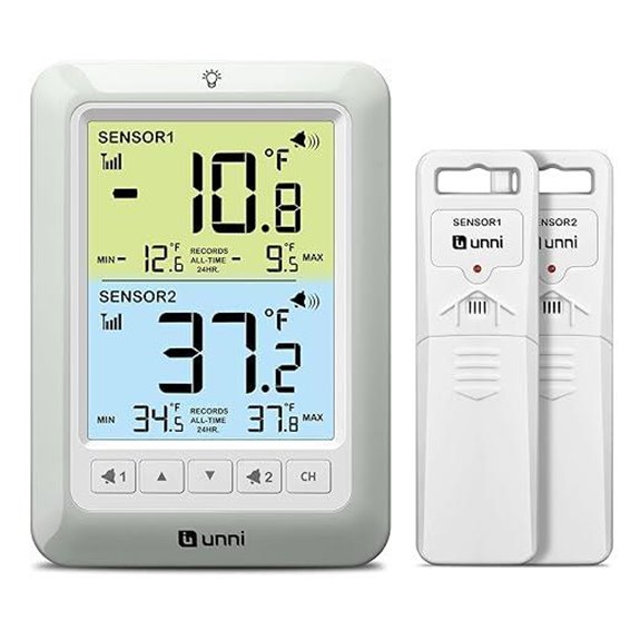 Digital Refrigerator Thermometer with Alarm and Max/Min Records