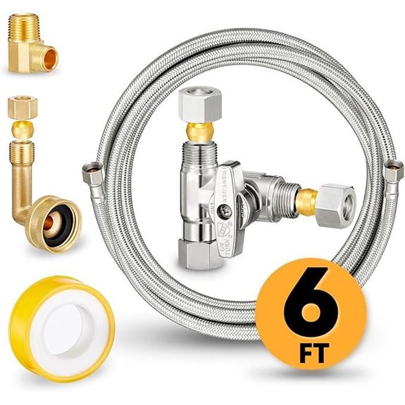 Dishwasher Hose Installation Kit with Supply Line and Fittings