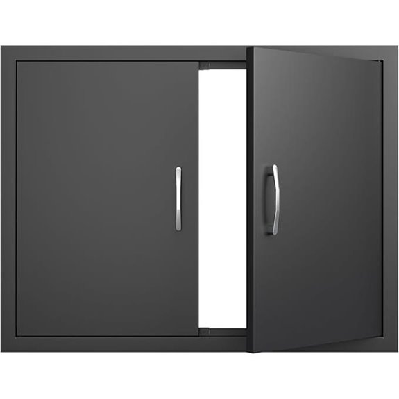 Outdoor Kitchen Double BBQ Access Door (31