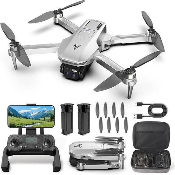 GPS Drone with Dual 2K Cameras and 40-Min Flight