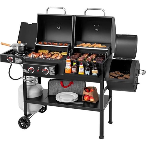 dual fuel grill combo