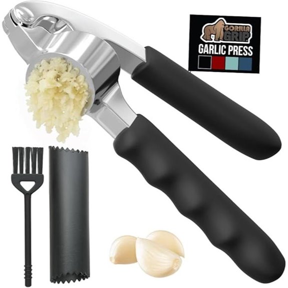 Gorilla Grip Garlic Press & Peeler Set